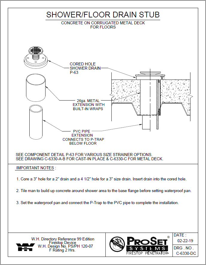 floor drain extension for tile